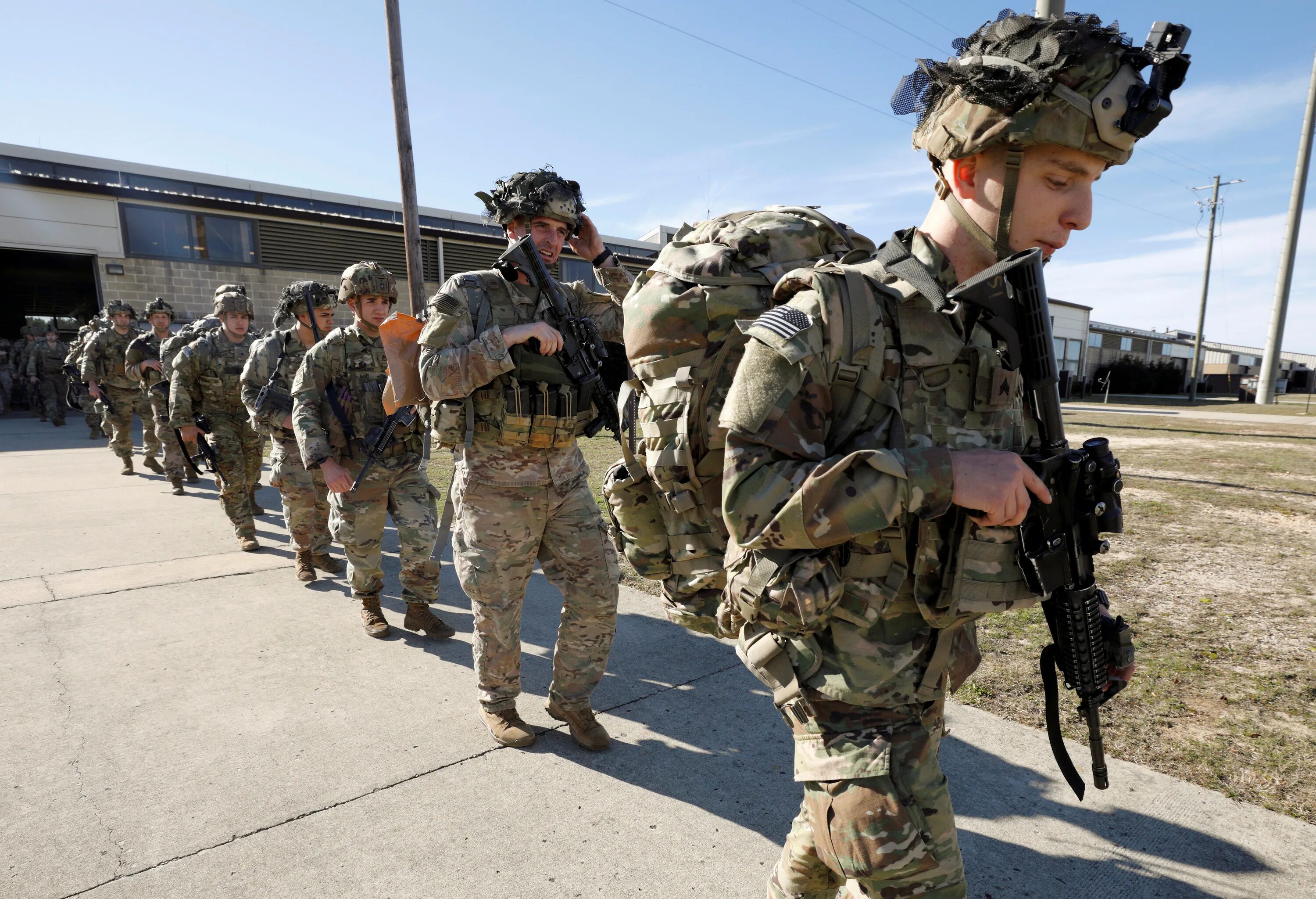 Форт Брэгг. Fort Bragg North Carolina. 82nd Airborne Division. Sending troops