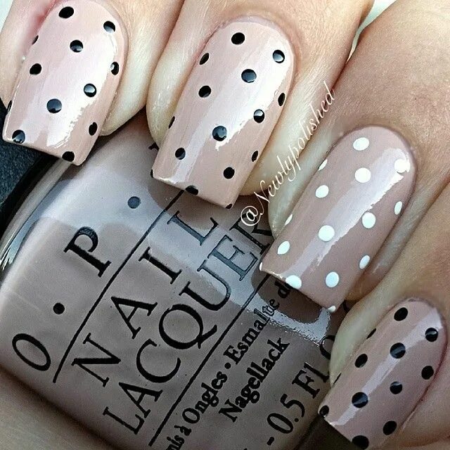 Дизайн ногтей горошки фото Nail Art #285 Nail Art Designs Dots nails, Makeup nails designs, Fashion nails