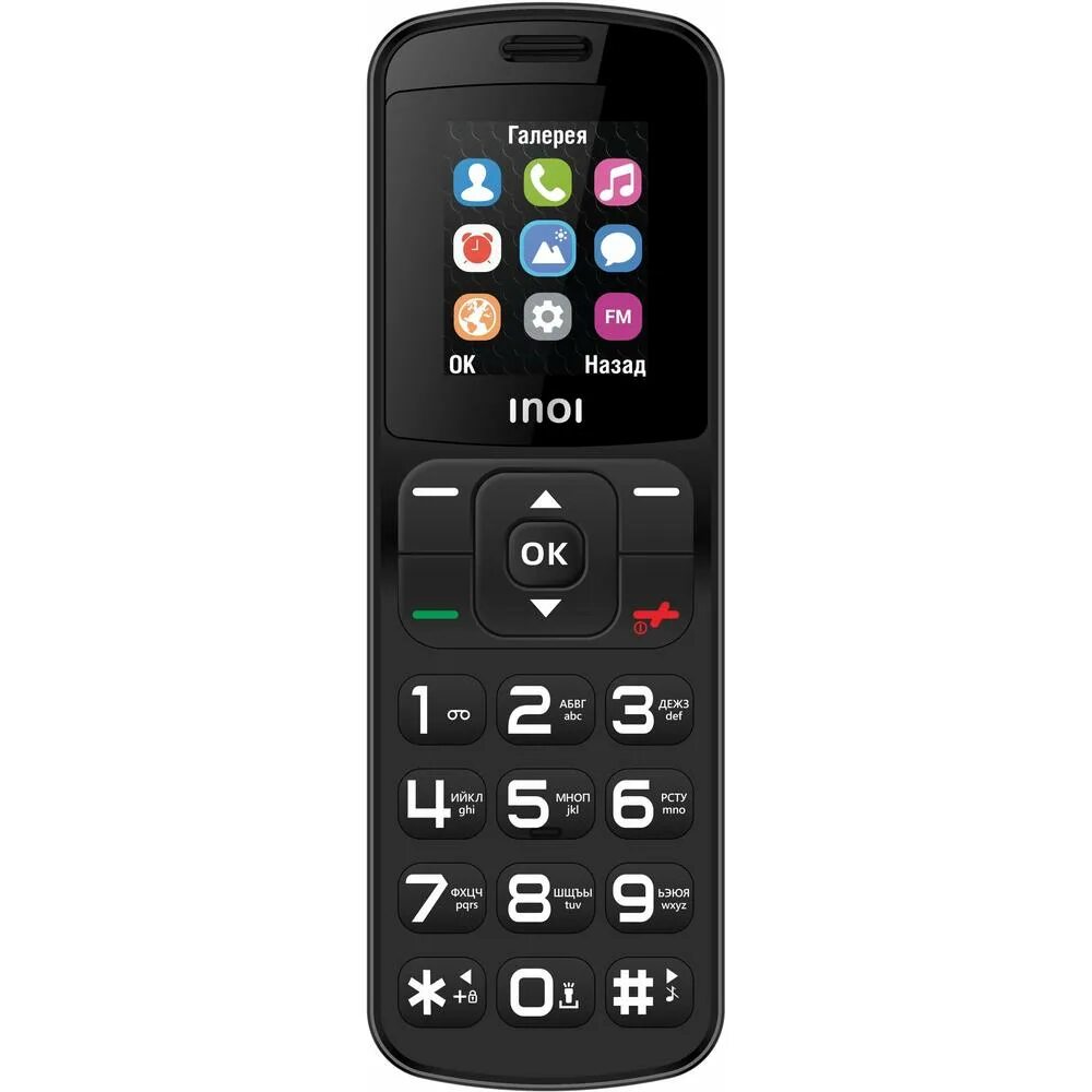 Сотовый телефон inoi. Мобильный телефон INOI 104. INOI 104 Black. INOI 241 Black. Смартфон INOI 104 чёрный.