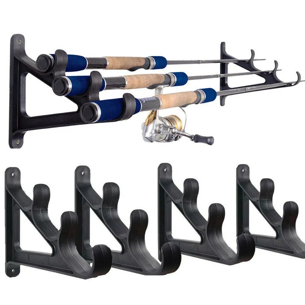 Стойка для удочек. Подставка для удилищ Higashi Rod Rack - 1. Подставка для удилищ Rod Racks rr400. Подставка под удилища SFL-602. 12750-6 Набор держателей (2 шт.) Для 3 удилищ, 222х64мм (Attwood, США).