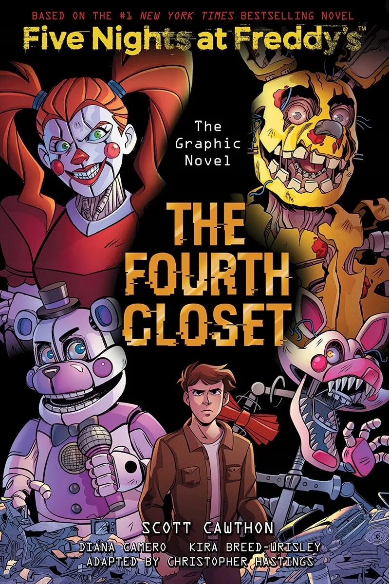 Книги по фнафу. FNAF the fourth Closet graphic novel. Скотт Коутон the Twisted ones. Книга ФНАФ the fourth Closet. Четвёртый шкаф книга ФНАФ.