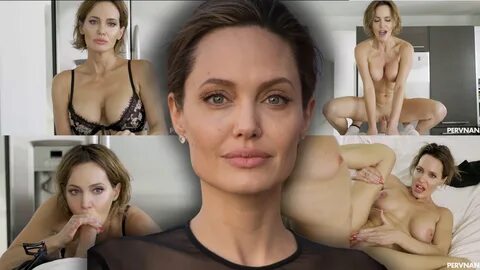 Angelina Jolie Sexy Gran Won't Let You Cum....But Then She Does. 