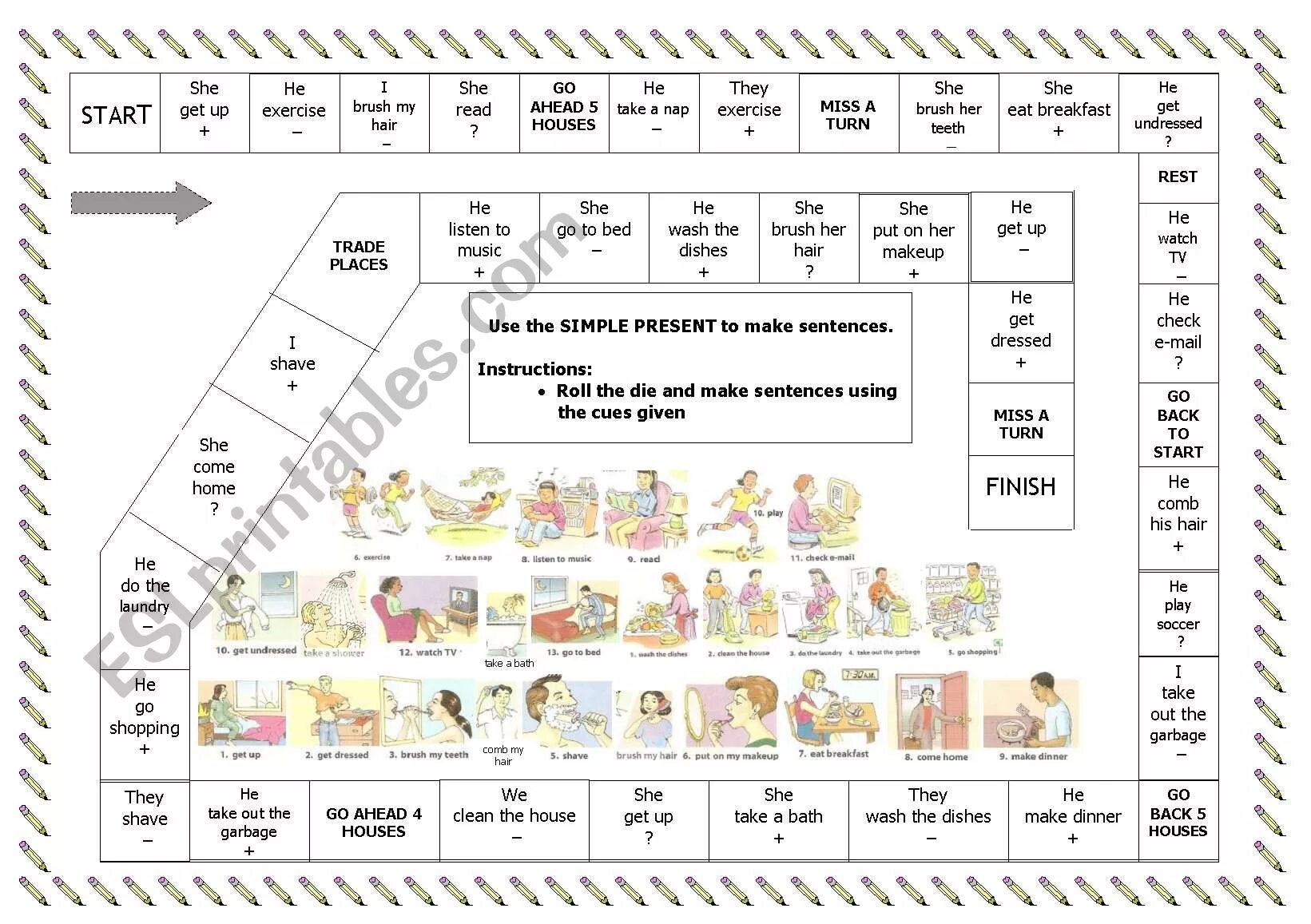 Present simple игра ходилка. Past simple Worksheets boardgame. Board game ESL present simple. Present simple past simple Board game. Present simple board