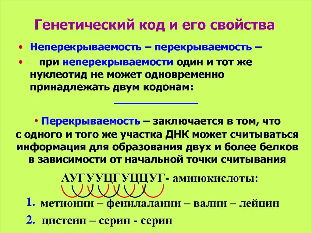 Генетический код. Понятие о генетическом коде. Что такое генетический ход и его свойства. Генетический код и его свойства.