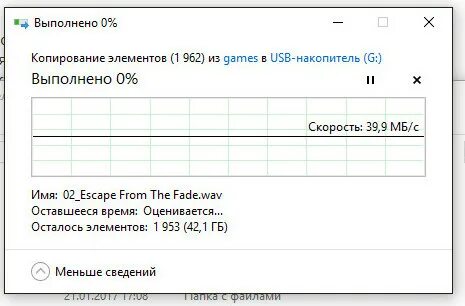 Копий окончание