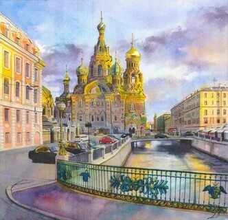 Город санкт петербург нарисованный