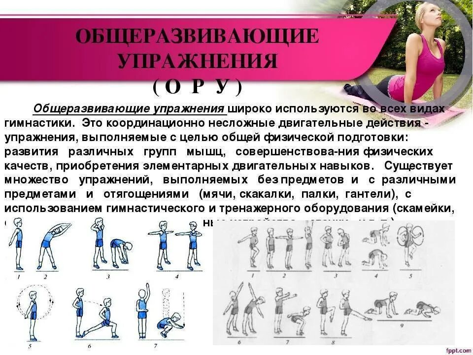 Описать технику выполнения упражнений. Составление комплекса общеразвивающих упражнений. Комплекс упражнений по физической культуре. Общие развивающие упражнения. Общеразвивающие гимнастические упражнения.