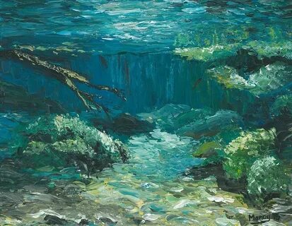 Прозрачная вода маслом
