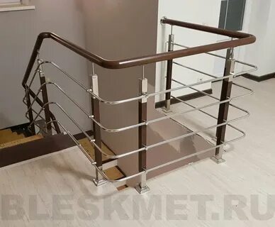 Перила из нержавейки для лестниц фото