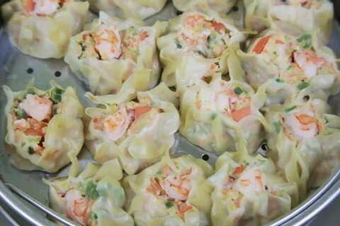 Дамплинги с креветками