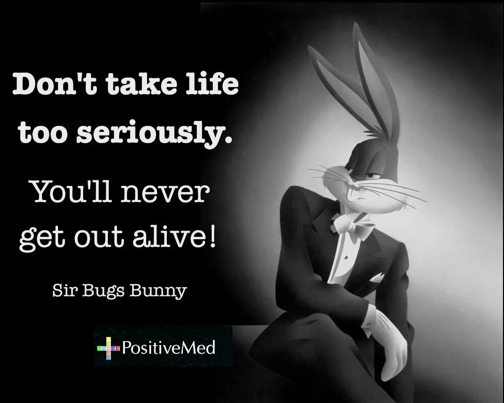 Life is serious. Take Life seriously. The Bunny цитаты. Don't take Life too seriously. Don't take Life too seriously you will never get out of it Alive.