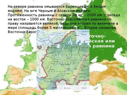 Восточно европейская равнина окружающий мир