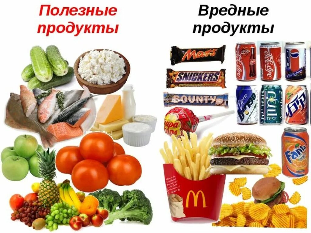 Факторы вредного питания. Полезные и вредные продукты. Вредная и полезная пища. Вредные продукты питания для детей. Полезная и вредная пища для детей.