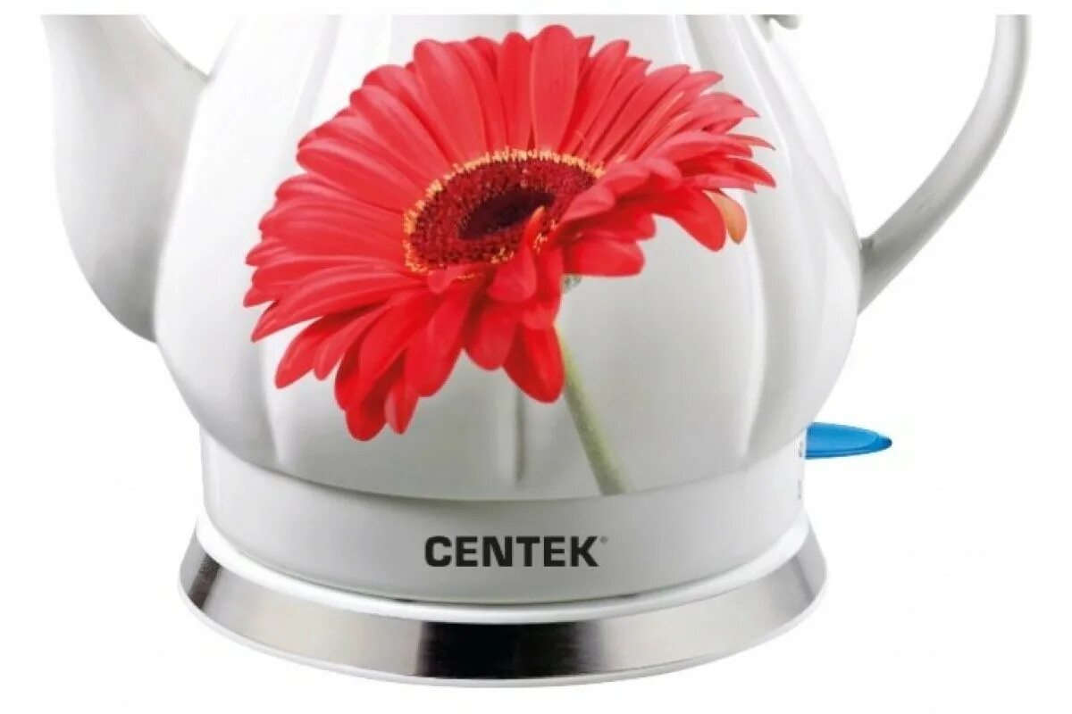 Электрочайник centek. Чайник электрический керамический сентек. чайник электрический centek ct-0062. чайник электрический centek ct-0062, керамика, 2 л, 2000 вт, &quot;гербера&quot;. чайник керамический электрический centek ct-0062.
