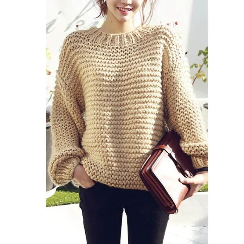 вязаный свитер. джемпер оверсайз верена. свитер крупной вязки. вязаный свитер женский. объемная кофта.