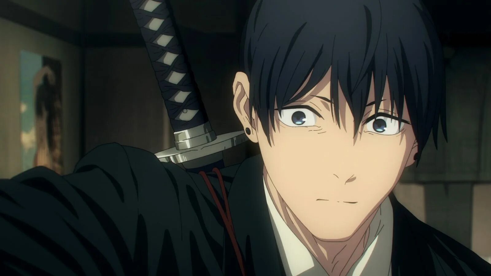 аки хаякава человек бензопила аниме. аки хаякава человек бензопила. аки хаякава человек бензопила. аки кадры из аниме. человек бензопила аки хаякава арты.