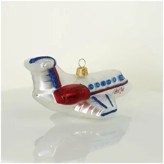 Елочная игрушка самолет