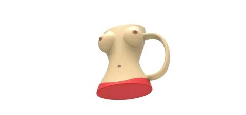 boobs cup, 3d printing design, 3d printing object, 3d pri...