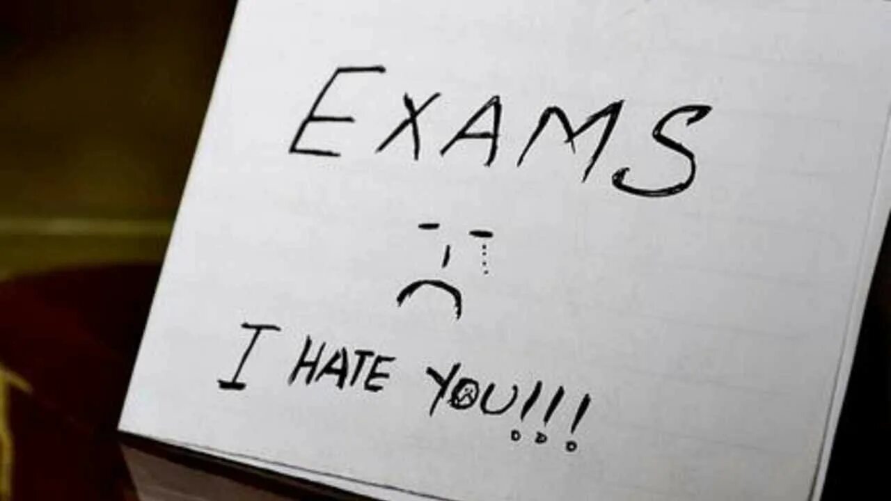 You can prepare better. No Exams. I hate examination.