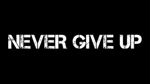 Never give up — Steemit.