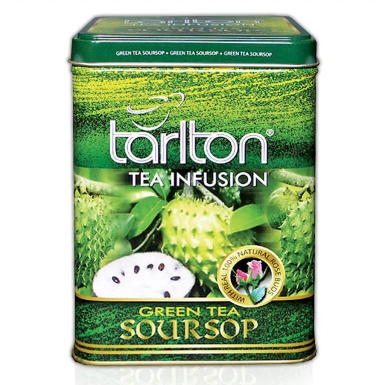 Tarlton чай зеленый Soursop. Зеленый чай с саусепом Tarlton. Чай зелёный Tarlton с саусепом 250г. Тарлтон 250 гр Green Tea. Саусеп зеленый купить