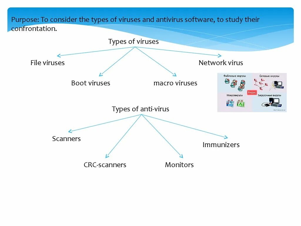 Types of viruses. Antivirus software презентация. Компьютерные вирусы диаграмма. Types of Antivirus programs. Virus vs Antivirus.