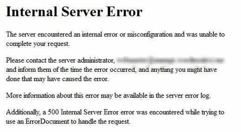 Encountered while trying