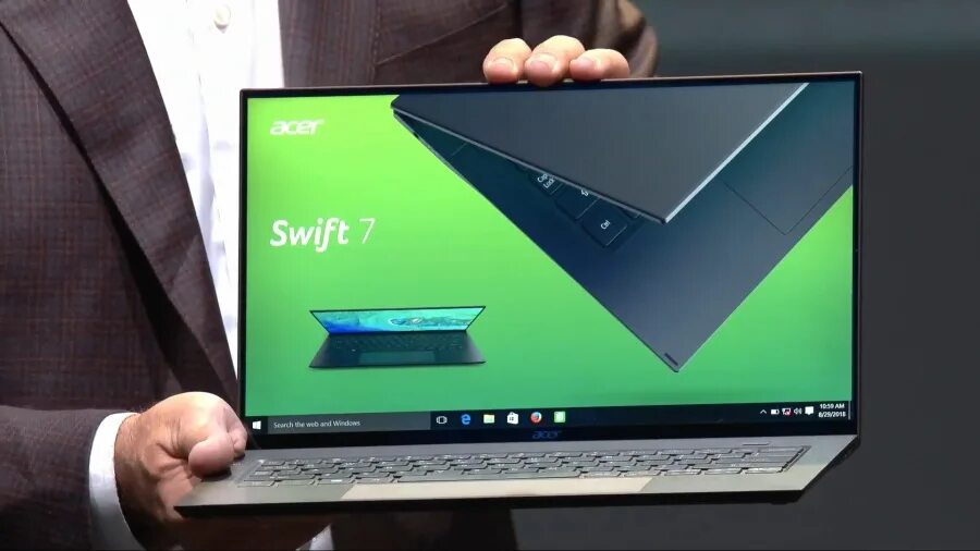 Acer Swift 7 14”. Тонкий ноутбук. Самый тонкий ноутбук Acer. Самый тонкий ноутбук в мире. 14 дюймовый экран