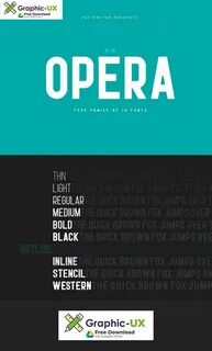 Opera шрифты
