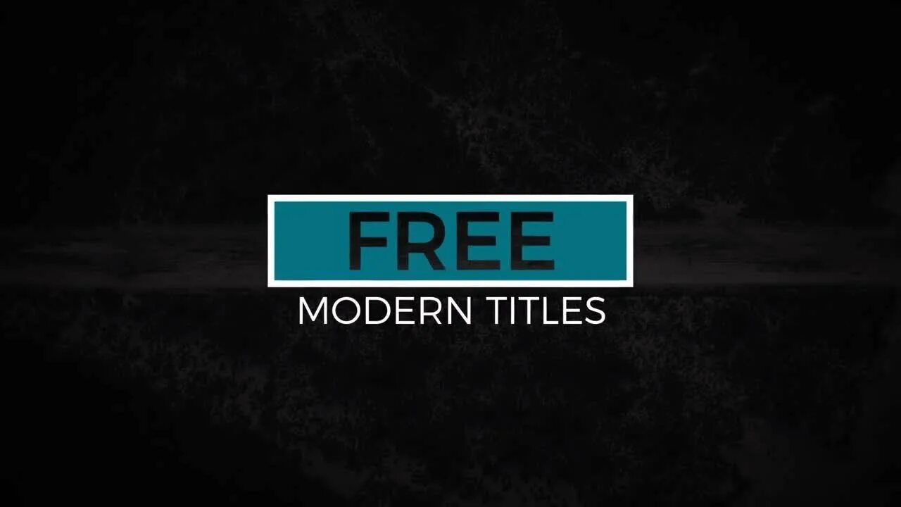Effect title. Title after effects. modern titles. modern title after effects.