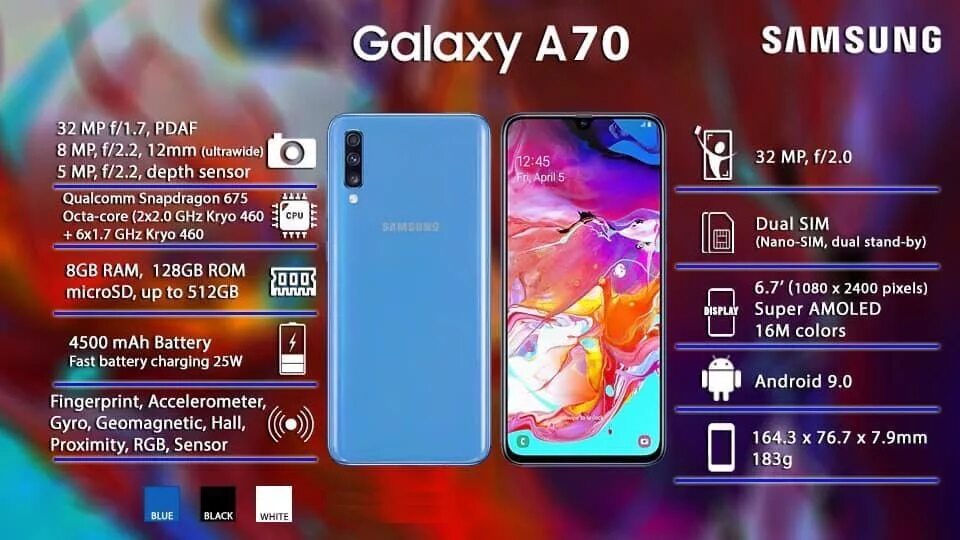 Размер самсунг а50. Samsung Galaxy a70. Samsung Galaxy a70 Размеры. Самсунг галакси а70 128 ГБ. Самсунг а 70.