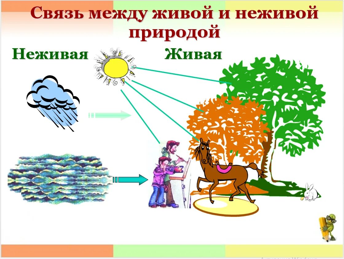 Подберите отношения из окружающей жизни примеры. Схема связи живой и неживой природы. Схема связи живой и неживой природы 2 класс. Взаимосвязь живой и неживой природы 2 класс окружающий мир. Схема связи между живой и неживой природой 2 класс.