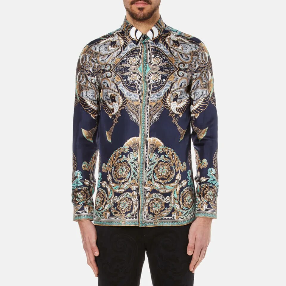 Versace Silk Shirt. Рубашка коллекция Versace. Seta Tesoro Версаче.