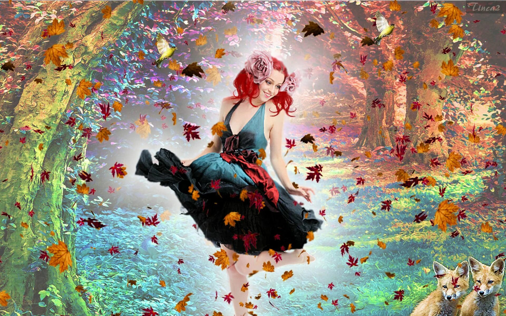 Танец осени. Осень танцует. Танец осенних листьев. Осенние мечты.