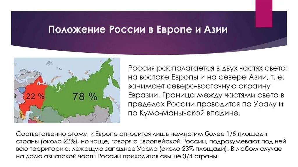 Положение России в Европе и Азии. Положение России в Европе. Азия часть России. Россия относится к Европе. Территория выгоды