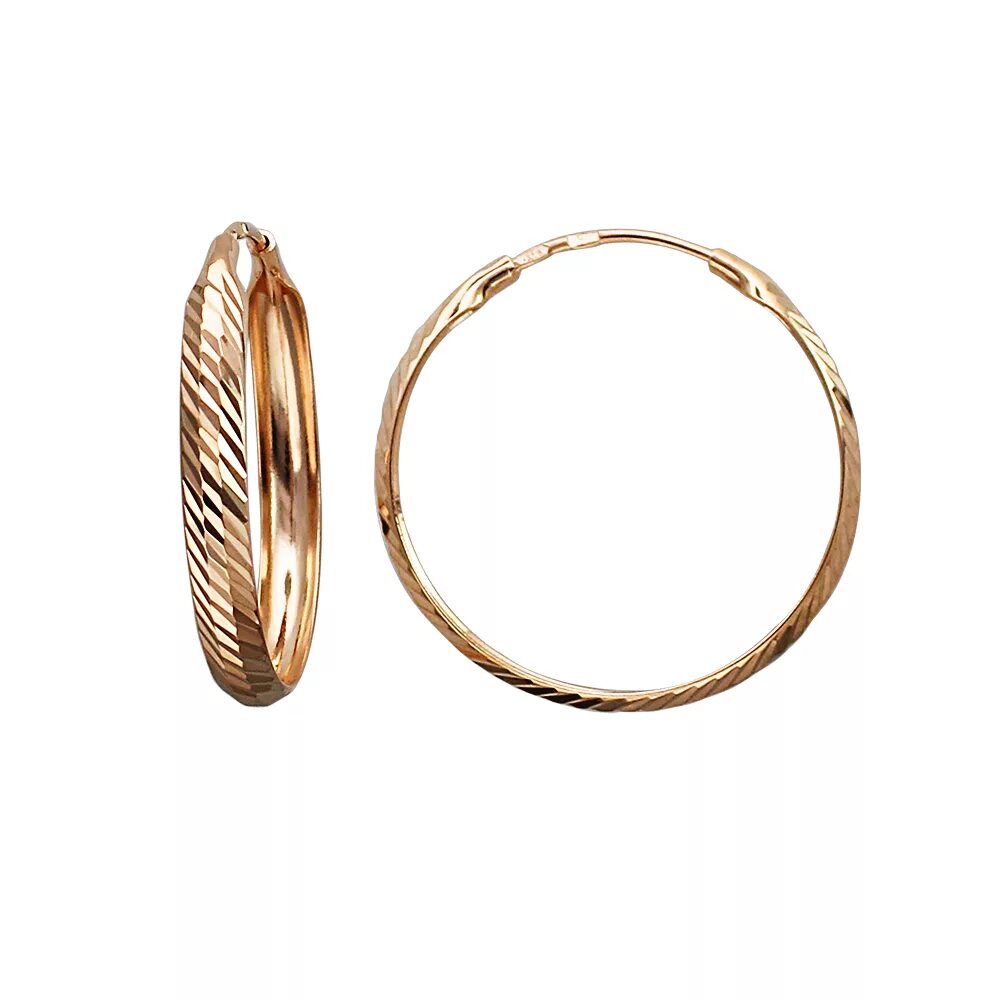 красно золото серьги кольца. серьги конго из красного золота (арт. серьги конго золотые 585 пробы. красно золото серьги кольца. серьги кольца конго estet moscow 01s058389.