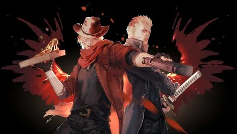 dante and vergil (devil may cry and 1 more) drawn by vetania Danbooru.