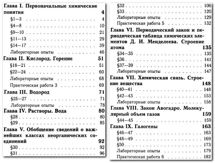 Рудзитис 8 класс тесты