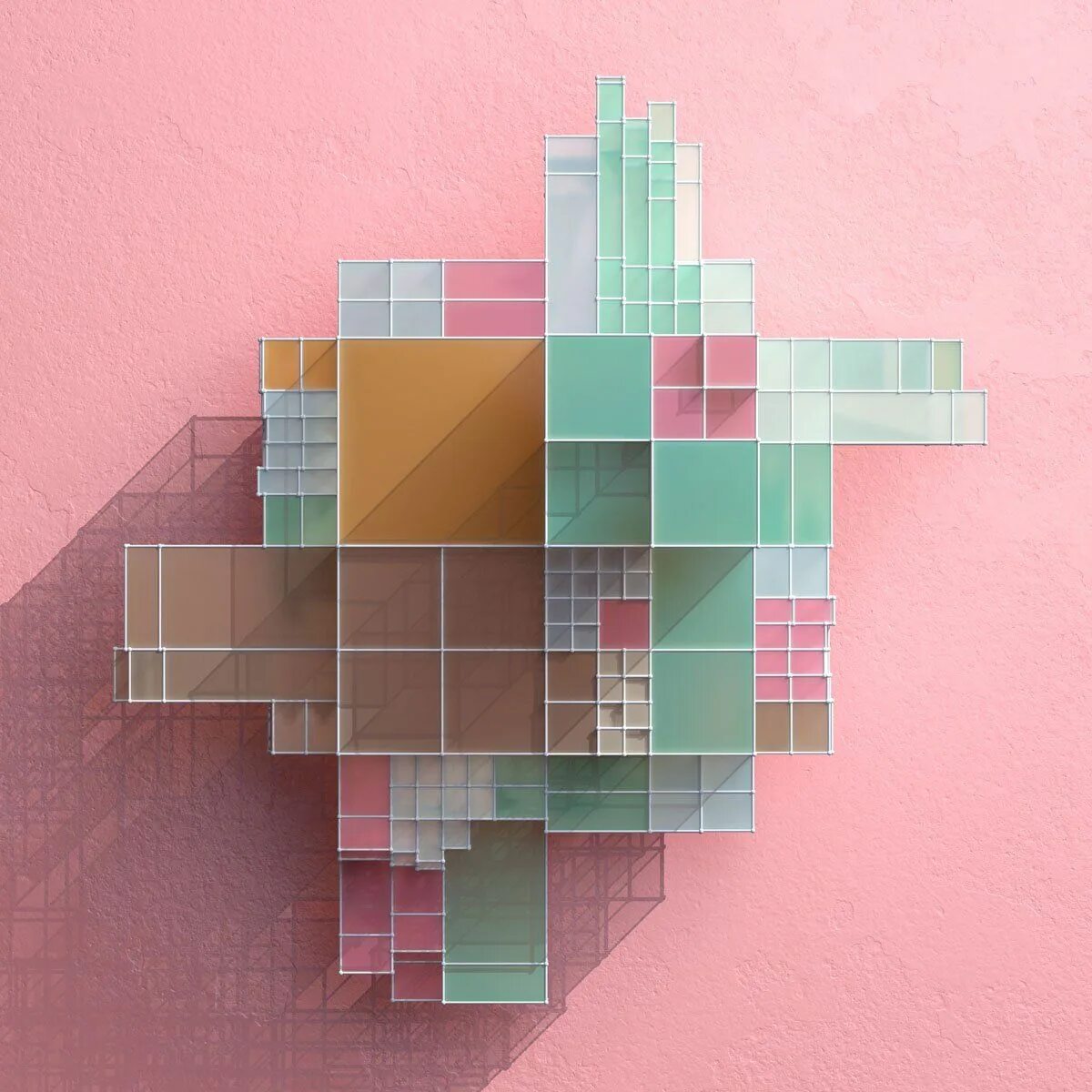 Render module. Render layers in digital art. digital paper art moscow.