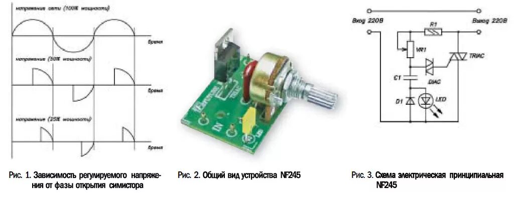 Регулировка симистора