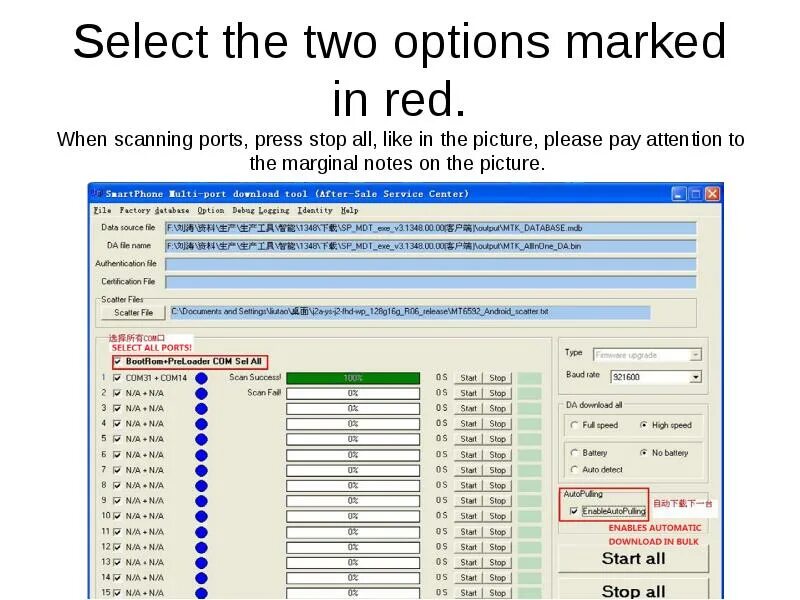 Option marking. Two options. Stop Press. Company Operation manual a, b, c.