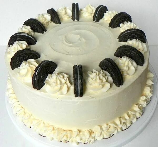 Декор торта сливками Torta di panna montata
