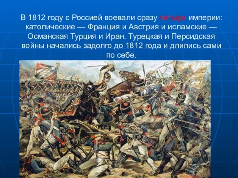 1812 год с кем сражались