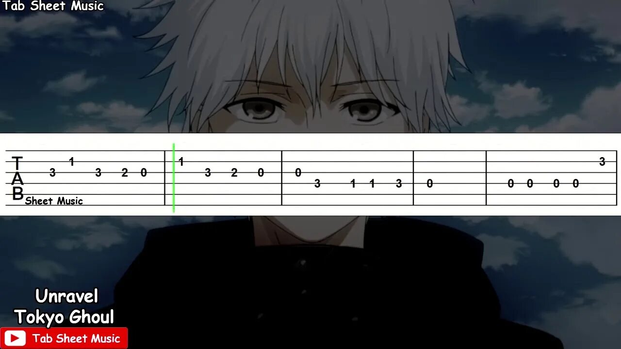 Гуль на гитаре. Токио гуль опенинг табы. unravel tokyo ghoul табы. табы для гитары токийский гуль unravel tokyo ghoul. токийский гуль на 1 струне на гитаре.