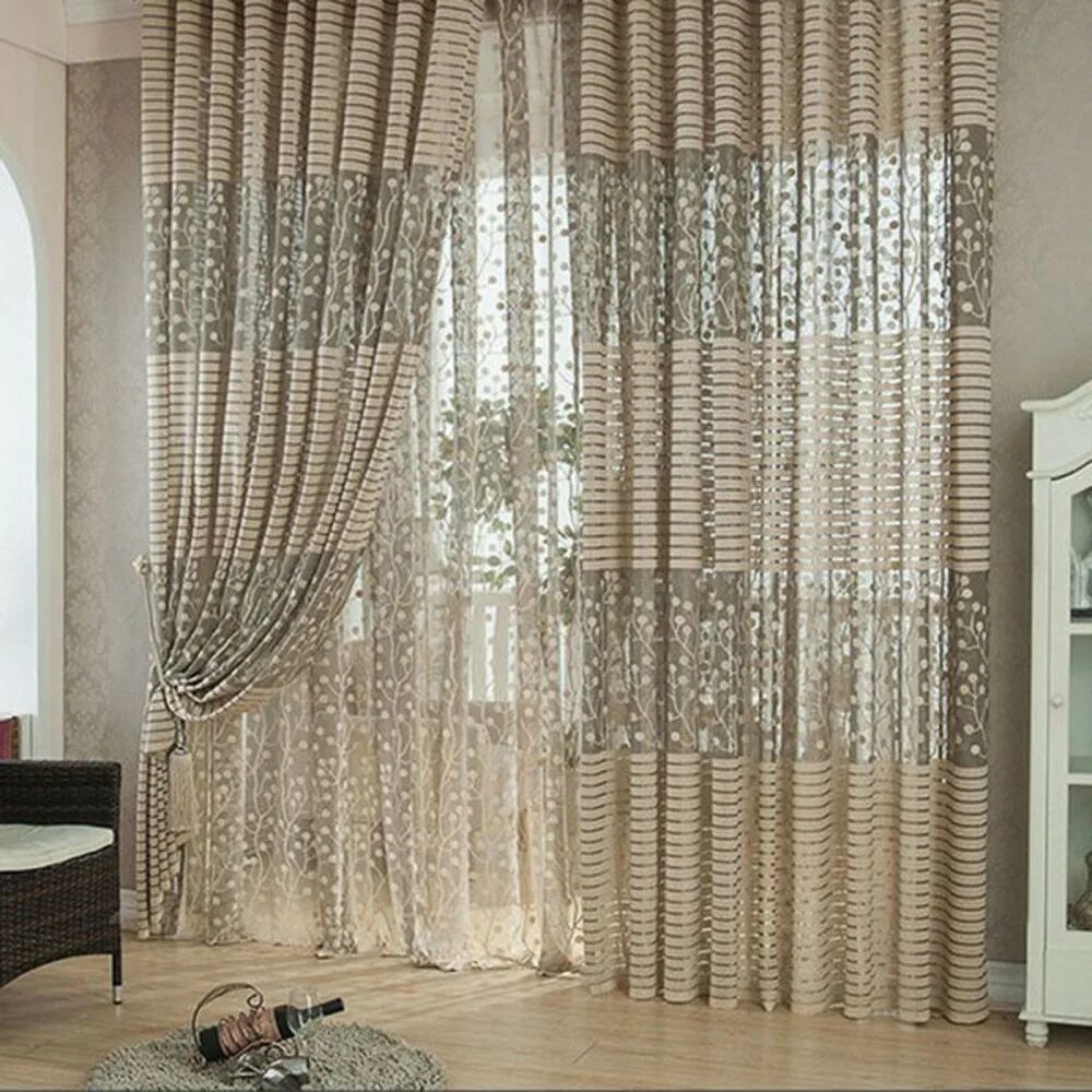 Linen Button 95"x40" Single Window Panel - Navy Products in 2019 Curtains, Panel