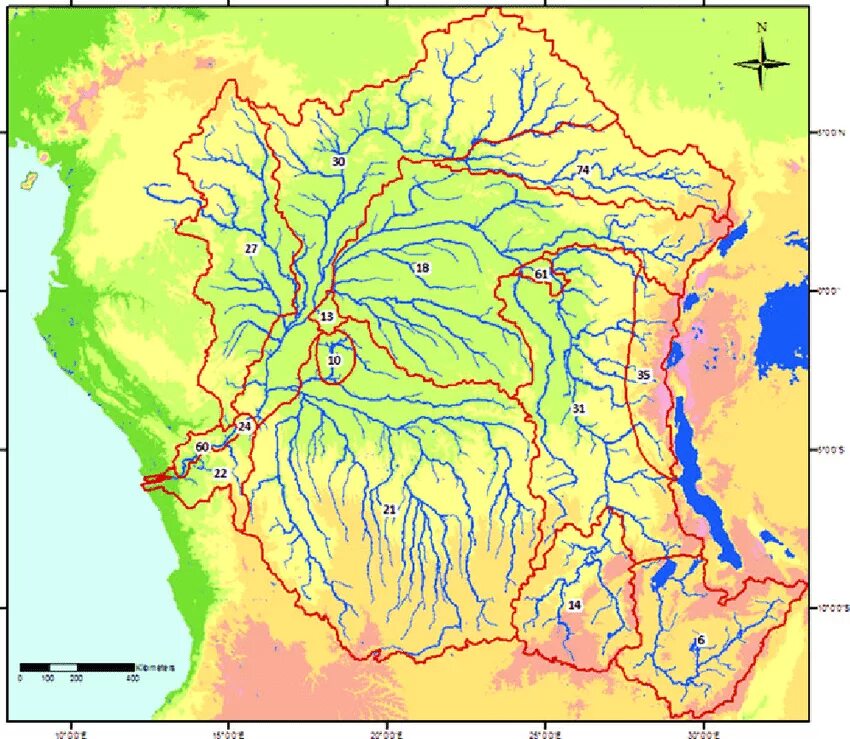 Бассейн реки Конго. Границы бассейна реки Конго. Бассейн реки Конго на карте. Река Конго на карте. Бассейн океана конго