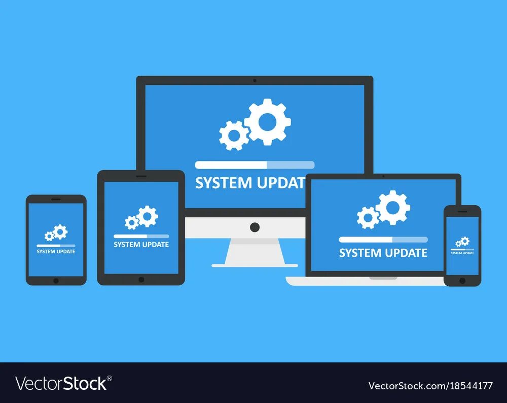 System update. Update. Refresh System. Операционная система вектор. System update running