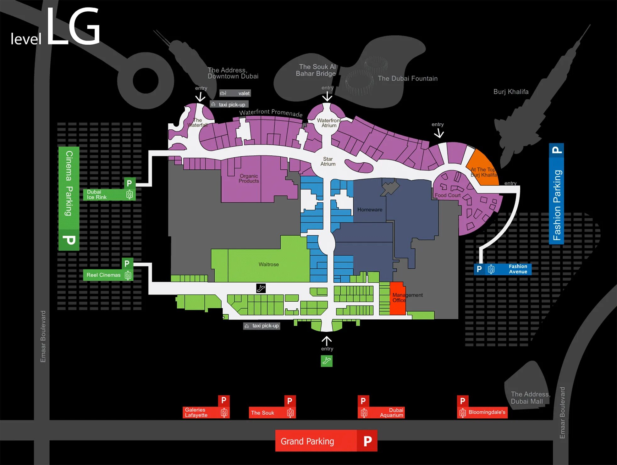 Карта dubai mall. План Дубай Молла. Дубай Молл магазины схема. Торговый центр Дубай Молл планировка. Схема Дубай Молла.