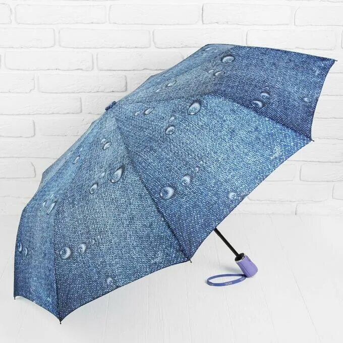 Зонт два сложения. Зонт с каплями. зонт &quot;капли&quot;. капелька с зонтиком. зонт складной &quot;капли дождя&quot;.