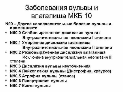 Эрозии код мкб